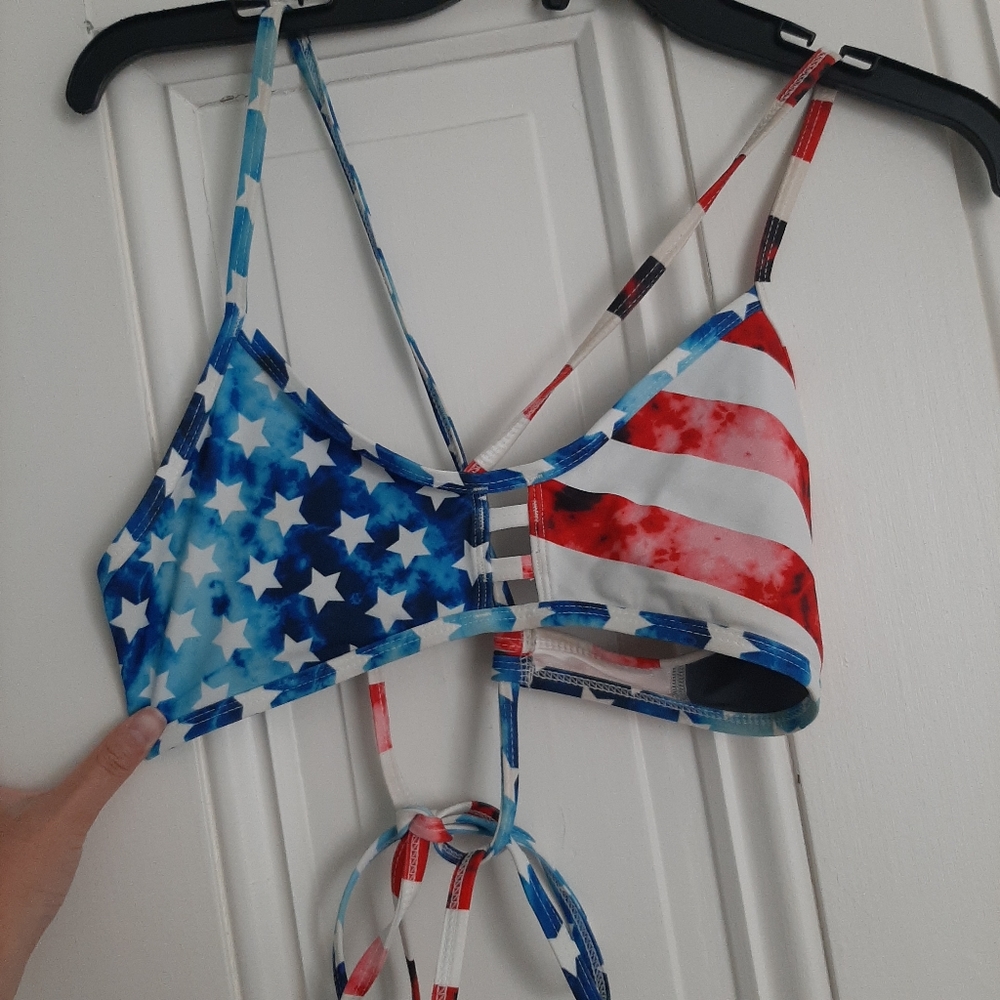 Jolyn Clothing Americana Tomcat Bikini Top